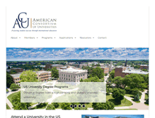 Tablet Screenshot of americanuniversities.org